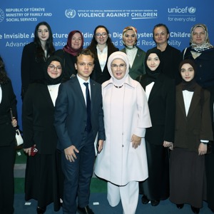Emine Erdoğan Hanımefendi ve Bakanımız Göktaş, BM'de çocuklar için güvenli dijital sistemlerin inşasına ilişkin programa katıldı - fotoğraf 1