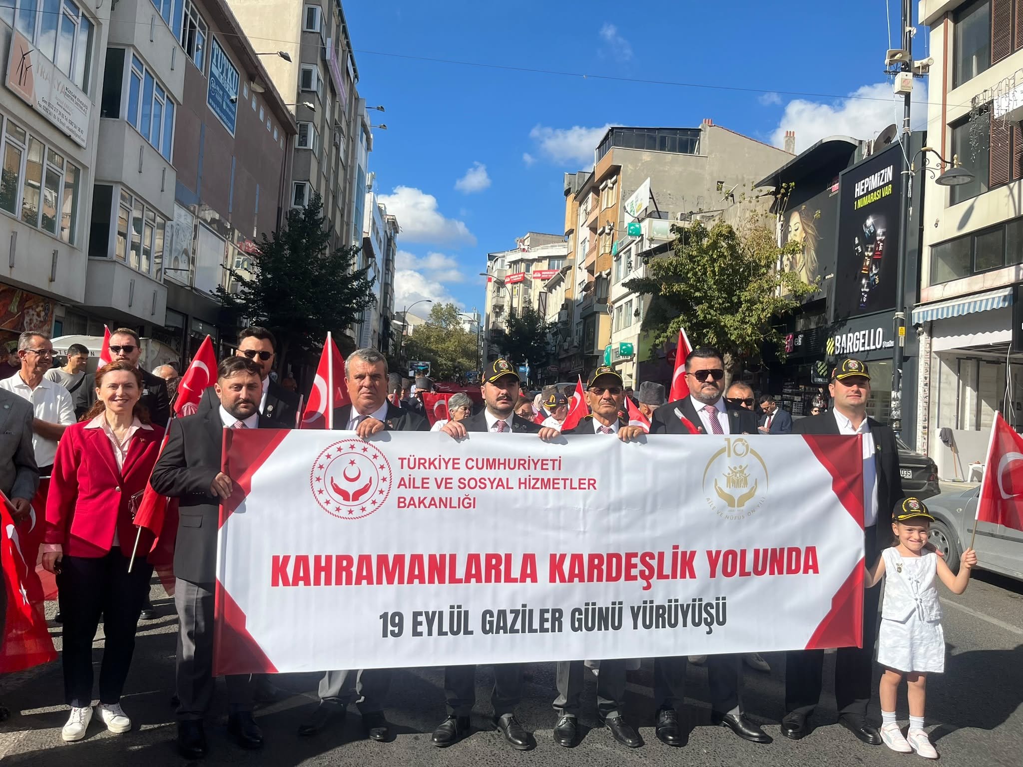 19 Eylül Gaziler Günü Kapsamında Gaziler Günü Yürüyüşü Düzenlendi