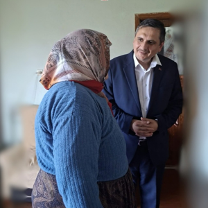 Evde Bakım Yardımından Yararlanan Fatma Şişik ve Ailesi Ziyaret Edildi - fotoğraf 1