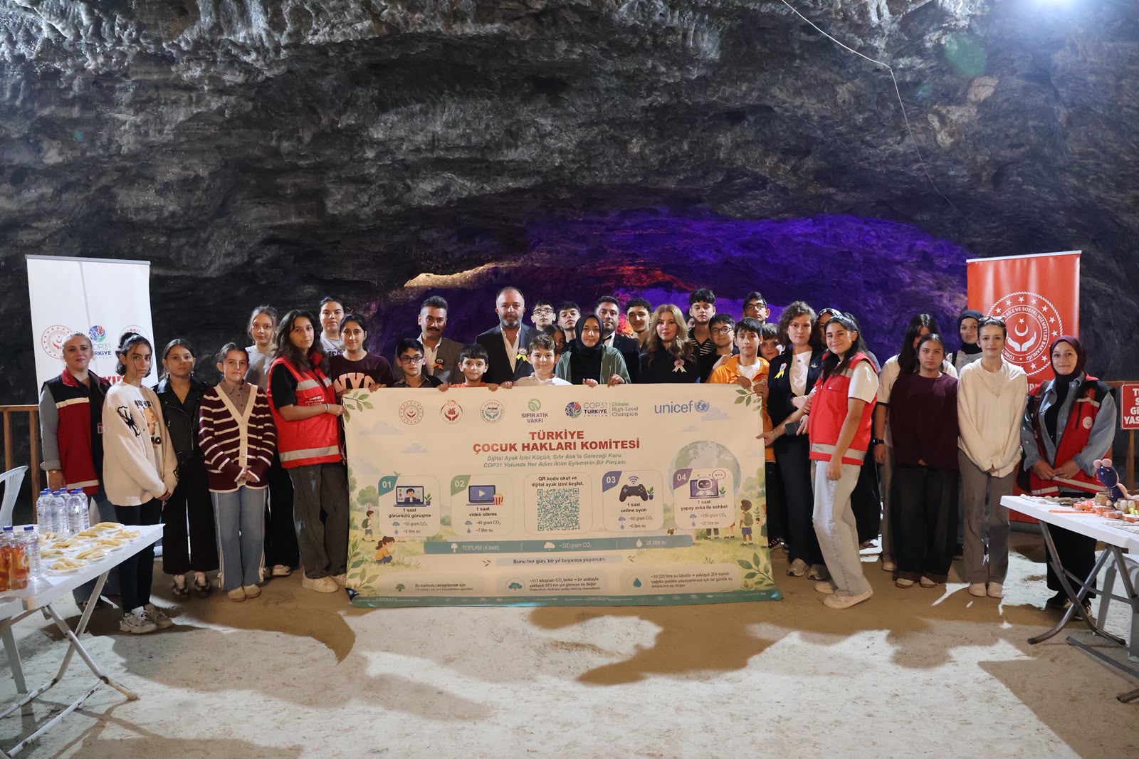  COP31 faaliyetleri kapsamında Tuz Mağarası’nda Çocuklarımızla İklim Yolculuğu