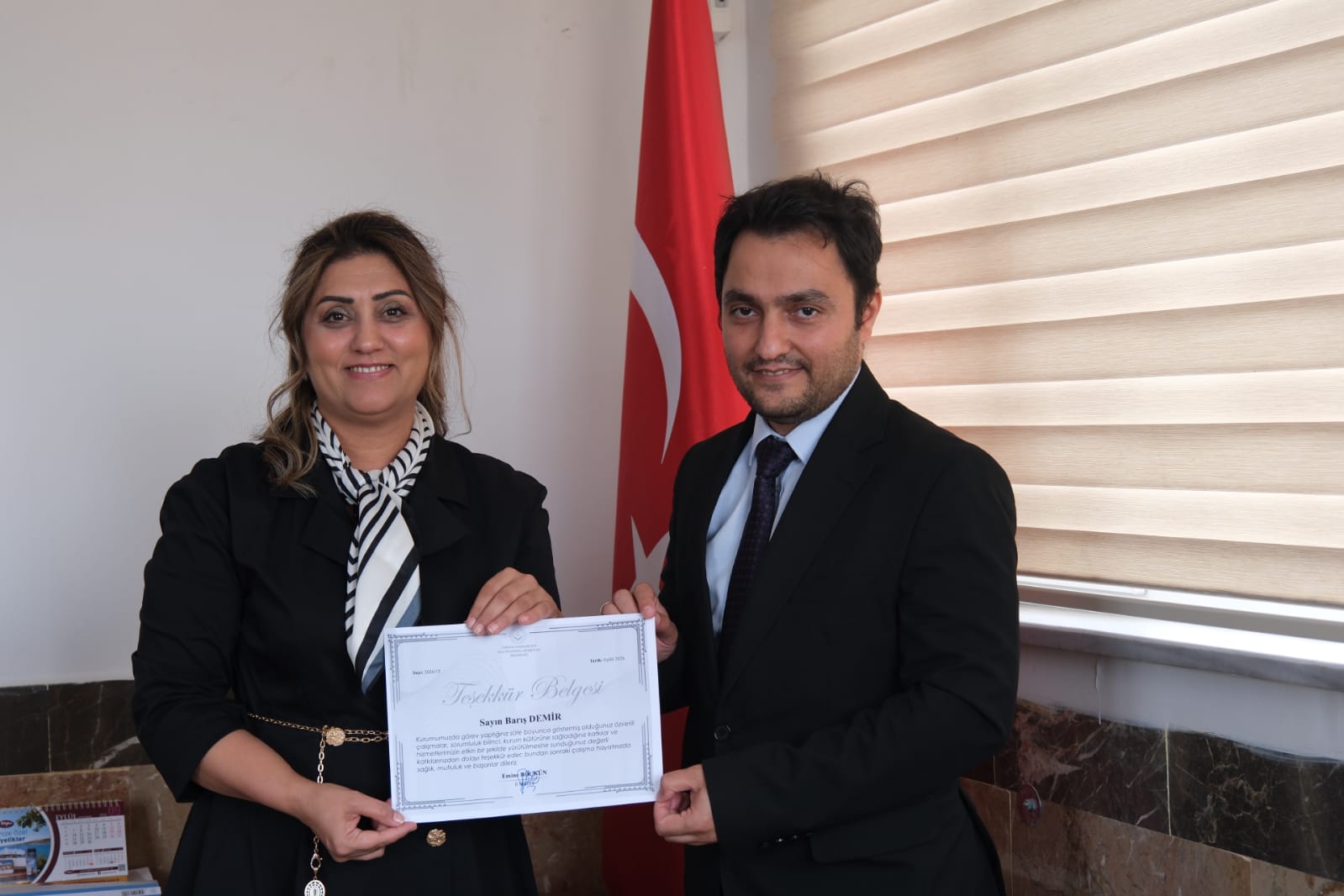 Emeğe Teşekkür, Yeni Göreve Başarı Dileği