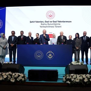 Cumhurbaşkanı Erdoğan ve Bakanımız Göktaş Şehit Yakınları, Gazi ve Gazi Yakınlarımızın Kamu Kurumlarına Yerleştirilmesi Kura Töreni’ne katıldı - fotoğraf 12