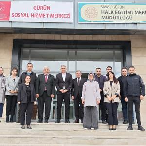 İl Müdürümüz Özgür Kırmızıtaş, Gürün Sosyal Hizmet Merkezi Müdürlüğümüzü Ziyaret Etti - fotoğraf 1