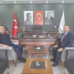 Muğla İl Jandarma Komutanı Tuğgeneral Adem ŞEN, İl Müdürümüz Mahmut SELÇUK’u makamında ziyaret etti.  - fotoğraf 1