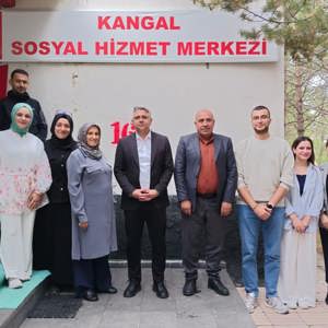 İl Müdürümüz Özgür Kırmızıtaş, Kangal Sosyal Hizmet Merkezi Müdürlüğümüzü Ziyaret Etti - fotoğraf 1