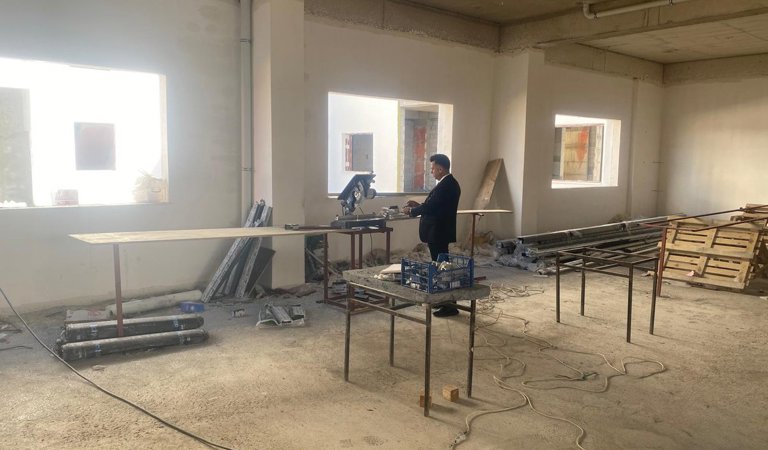 Yapımı hızla devam eden Erzurum Huzurevi’nde denetim ve incelemelerde bulunduk.