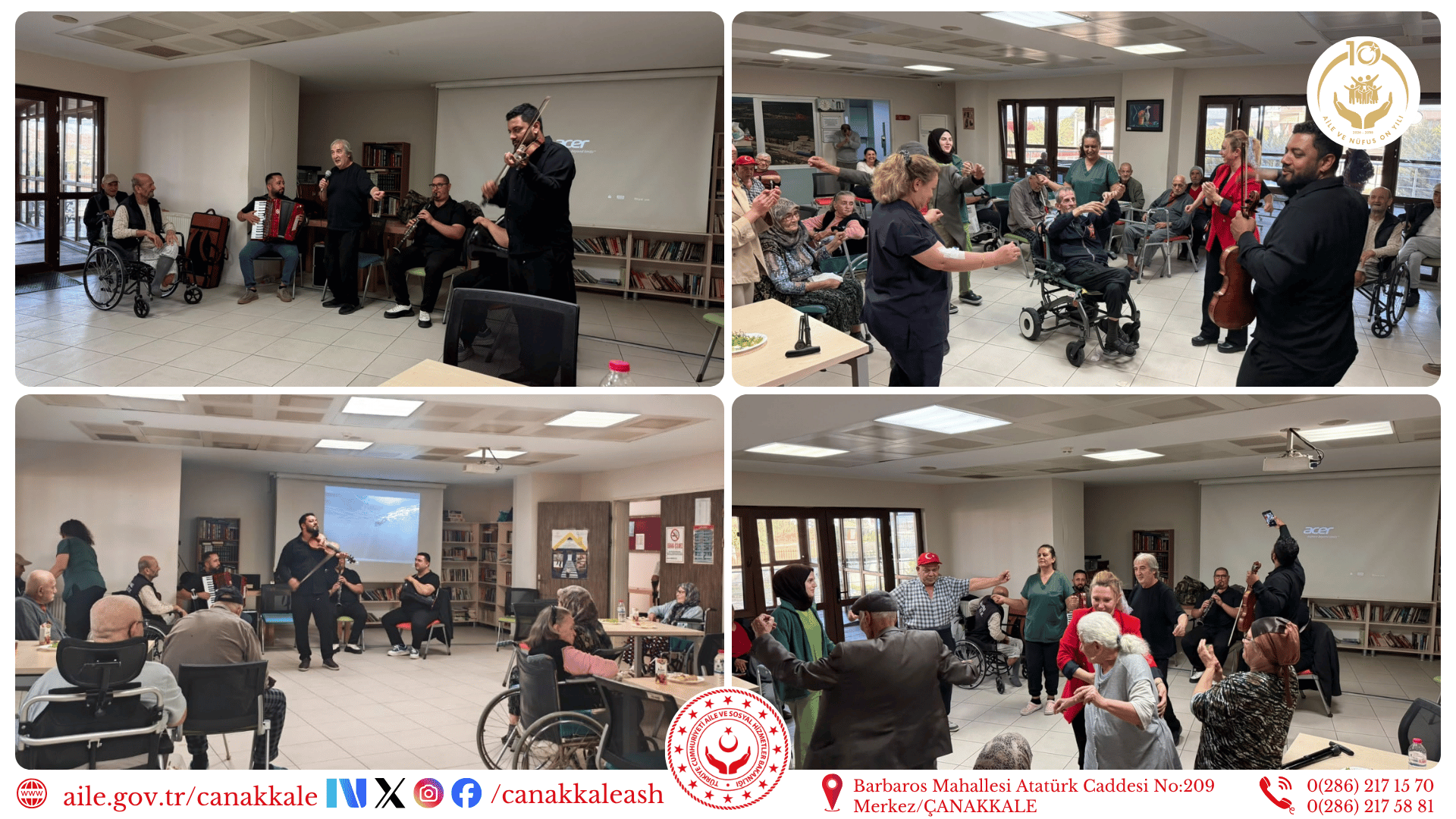 Çanakkale Huzurevimizde 1 Ekim Dünya Yaşlılar Günü Coşkusu 🌿🎶