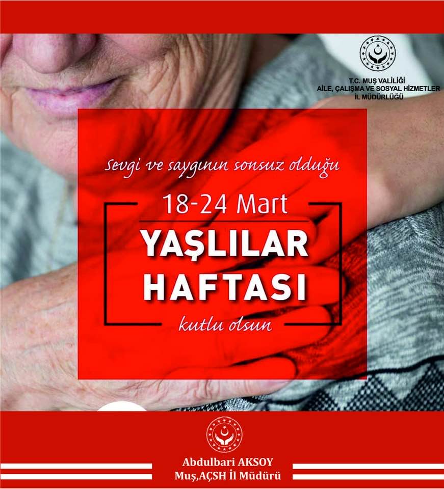 18-24 Mart Yaşlılar Haftası