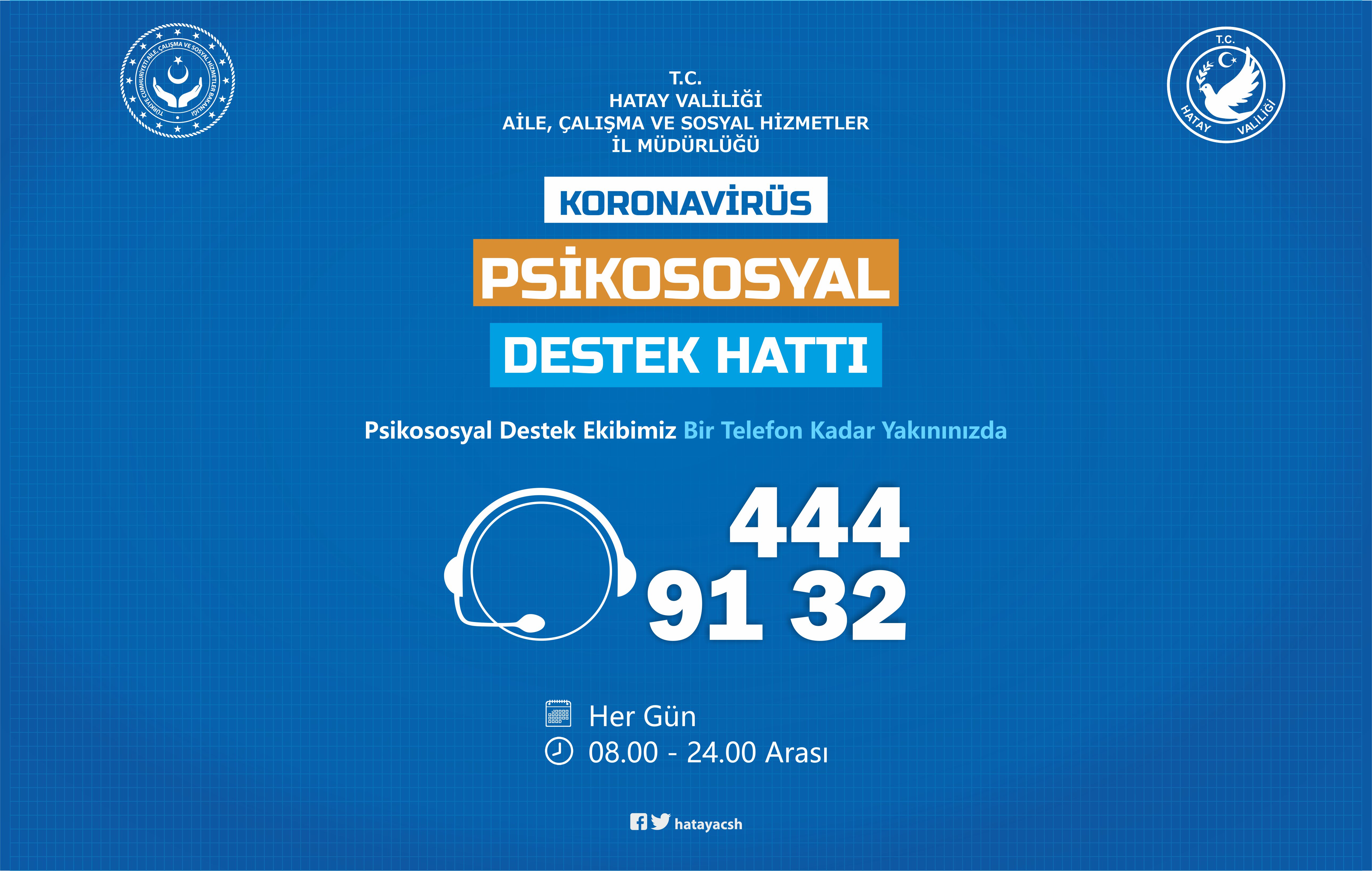 Koronavirüs Psikososyal Destek Hattımız