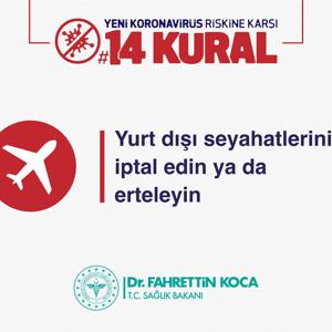 Koronavirüs Riskine Karşı 14 Kural - fotoğraf 1