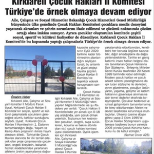 Kırklareli Çocuk Hakları İl Komitesi Türkiye'de örnek olmaya devam ediyor. - fotoğraf 2