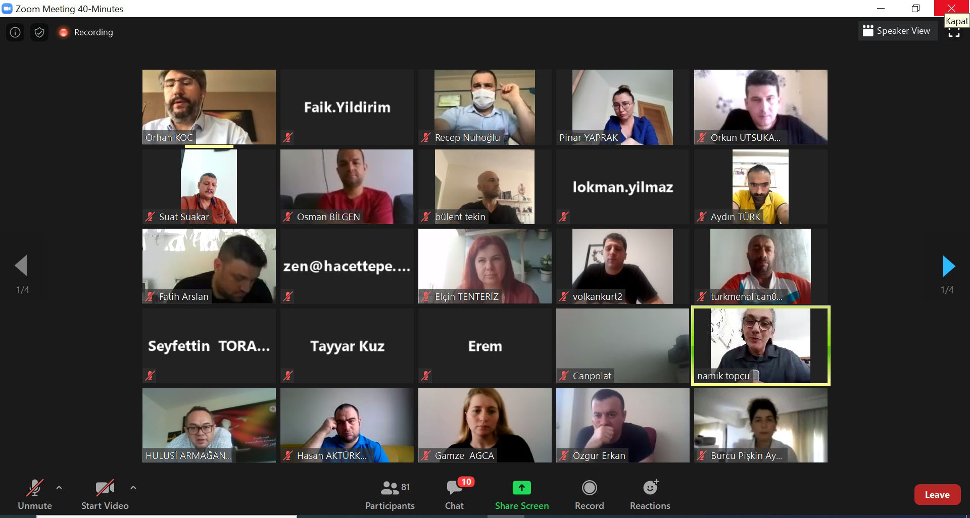 Engelli ve Yaşlı Hizmetleri Genel Müdürü Uzm. Dr. Orhan KOÇ Koordinatörlüğünde İşitme Engellilere Yönelik STK-Akademisyen Buluşması Gerçekleşti