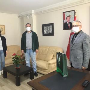 Yeşilay Şube Başkanı Vedat AÇAR “Dünya Tütünsüz Günü” etkinlikleri kapsamında İl Müdürü Faruk UYSAL’ı makamında ziyaret etti. - fotoğraf 1