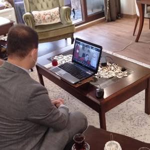 Kıymetli Gazimiz Tamer DÜZSÖZ Sayın Bakanımız İle Video Konferans Aracılığıyla Görüştü - fotoğraf 1