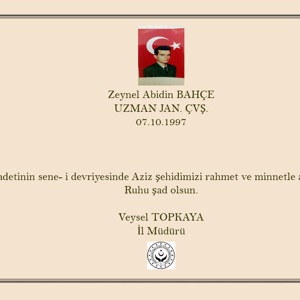 Şehadetinin Sene-i Devriyesinde Aziz Şehidimizi Rahmet ve Minnetle Anıyoruz. Ruhu Şad Olsun. - fotoğraf 1