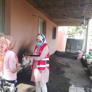 Meslek Elemanlarımız Tarafından Yangından Etkilenen Vatandaşlarımıza Hane Ziyaretleri Gerçekleştirildi. - fotoğraf 11
