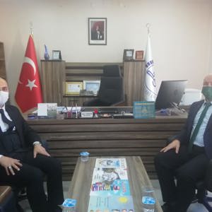 Ağrı Aile, Çalışma ve Sosyal Hizmetler İl Müdürümüz Mehmetşafi ERİM, Doğubayazıt İlçe Müftüsü Adem ÖZDEMİR’i ziyaret etti.  - fotoğraf 1