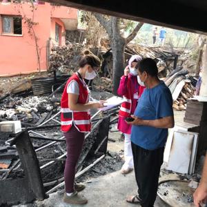 Yangından Etkilenen Vatandaşlarımıza Psikososyal Destek Sağlamak Amacıyla Meslek Elemanlarımız Çalışmalara Başladı. - fotoğraf 2