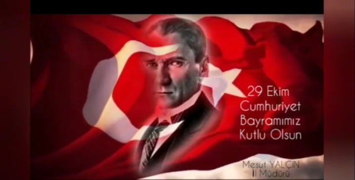 29 Ekim Cumhuriyet Bayramımız kutlu olsun