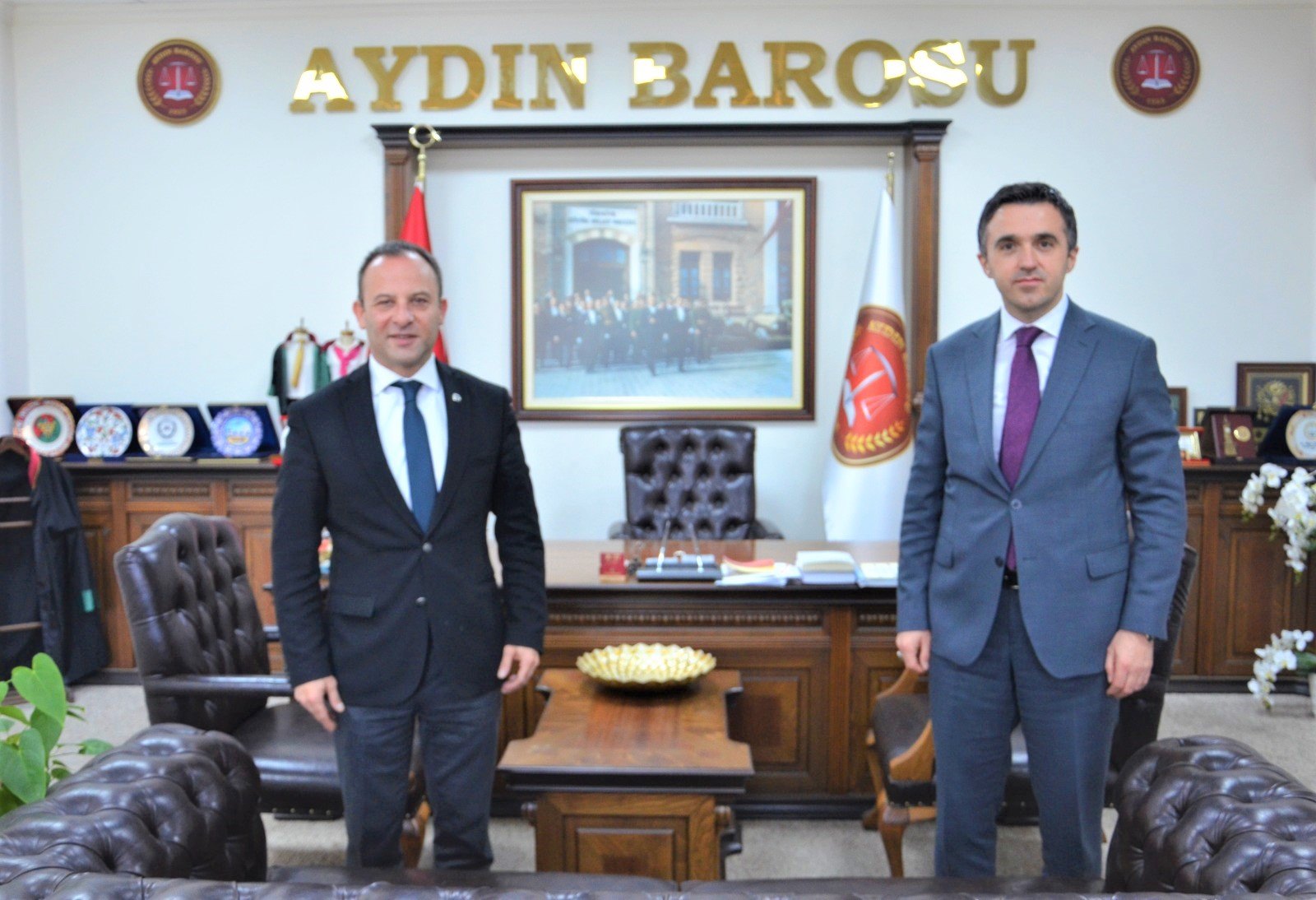 İl Müdürümüz Ömer TURAN Aydın Baro Başkanı Av. Gökhan BOZKURT'u Makamında Ziyarette Bulundu