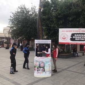 Tarsus  Sosyal Hizmet Merkezi Müdürlüğünün 25 Kasım Kadına Yönelik Şiddete Karşı Uluslararası Mücadele Günü Kapsamındaki Çalışmaları - fotoğraf 1