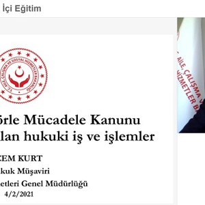 Genel Müdürlüğümüz Tarafından Eğitim ve Yayın Dairesi Başkanlığı İşbirliği ile Bakanlığımız AÇSH İl Müdürlükleri Emrinde Görevli Avukatlarımıza Yönelik “Hizmet İçi Eğitim Programı” Düzenlenmiştir.  - fotoğraf 3
