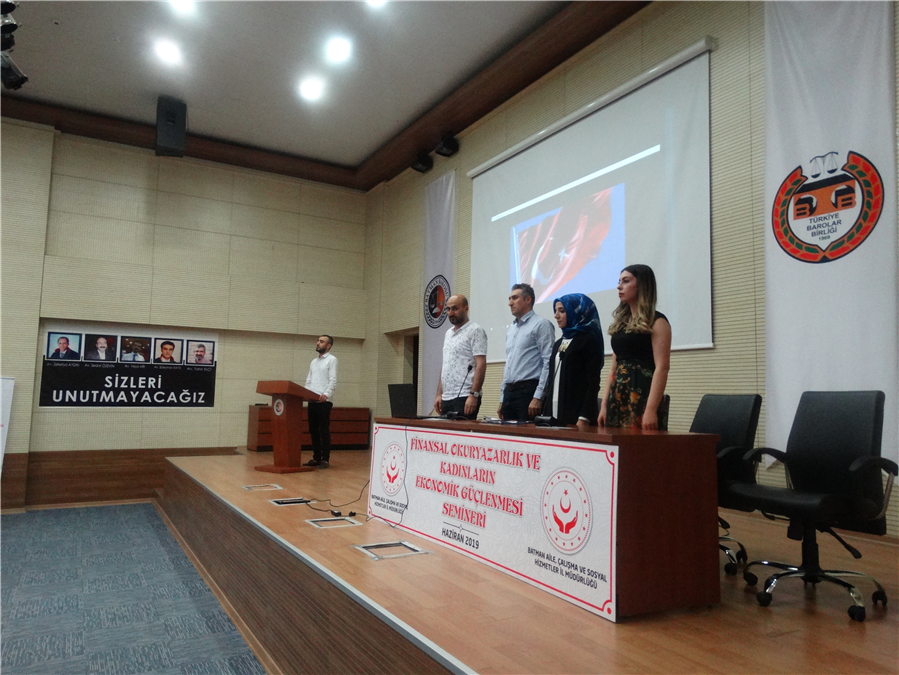 İL MÜDÜRLÜĞÜMÜZÜN KOORDİNESİNDE FİNANSAL OKURYAZARLIK VE KADINLARIN EKONOMİK GÜÇLENMESİ SEMİNERİ DÜZENLENDİ