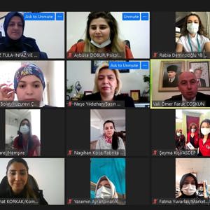 8 Mart Dünya Kadınlar Gününde Sayın Valimiz Çevirimiçi Toplantıda Çalışan Kadınlarla Bir Araya Geldi - fotoğraf 6