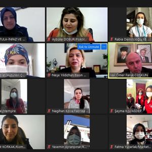 8 Mart Dünya Kadınlar Gününde Sayın Valimiz Çevirimiçi Toplantıda Çalışan Kadınlarla Bir Araya Geldi - fotoğraf 7
