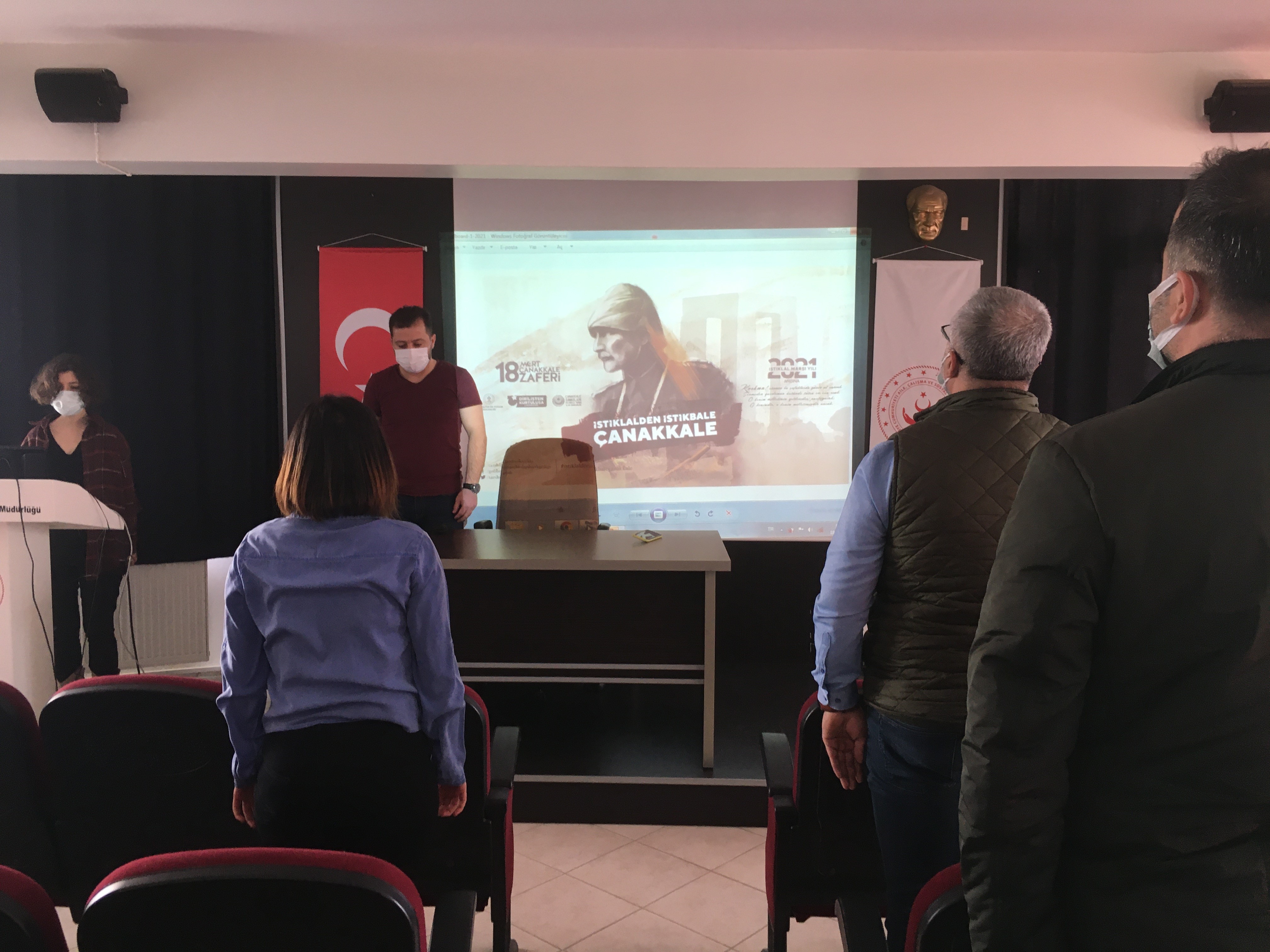 “18 Mart Şehitleri Anma Günü ve Çanakkale Deniz Zaferi”  Anma Programı ve İl Müdürlüğümüz 2021 Yılı Hizmet İçi Eğitim Planı Kapsamında Eğitim Programı Düzenlendi.