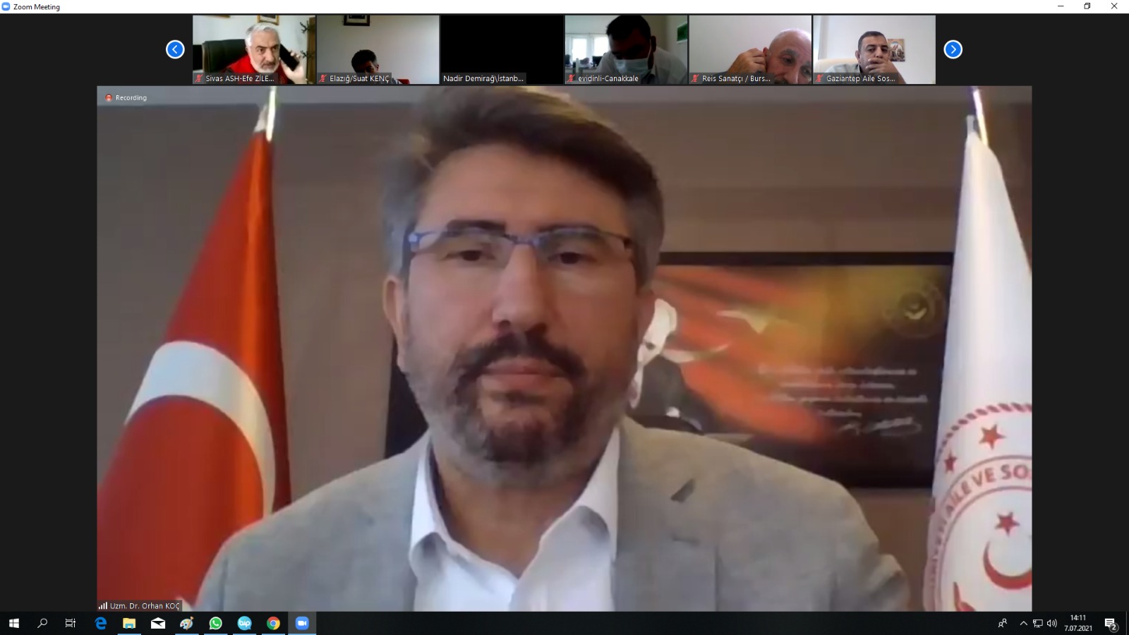 Evde Sağlık ve Sosyal Hizmetleri Değerlendirme Komisyonunun Etkinliğinin Arttırılması Çalıştayı Yapıldı