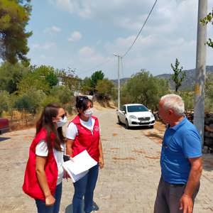 Psikososyal Destek Ekiplerimiz Karacasu ve Çine’de çıkan yangınlardan etkilenen vatandaşlarımıza destek olmak için sahada yer aldı - fotoğraf 9