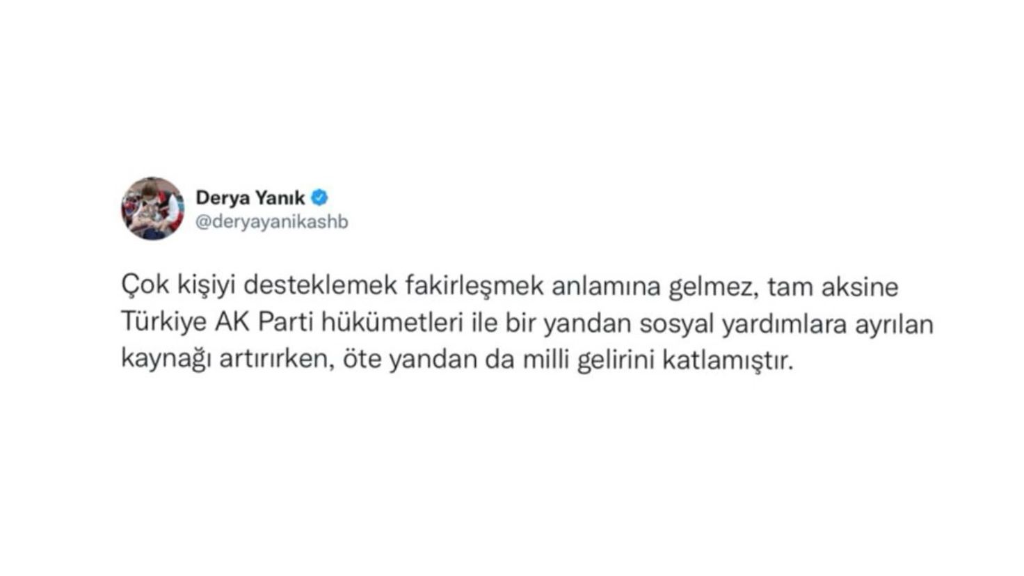 Bakanımız Yanık: “Türkiye Bir Yandan Sosyal Yardımlara Ayrılan Kaynağı Artırırken Öte Yandan Milli Gelirini Katlamıştır"