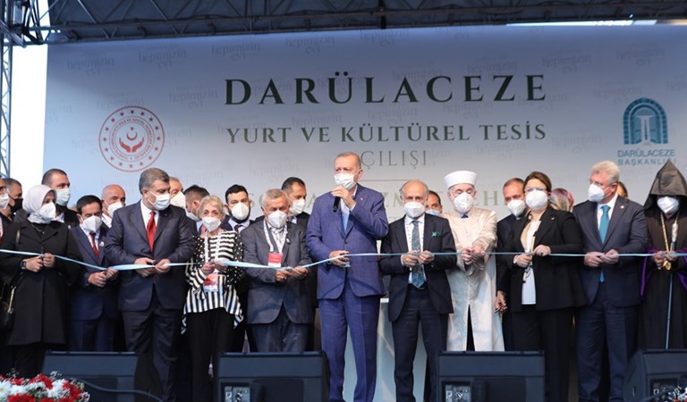Cumhurbaşkanı Erdoğan ve Bakanımız Yanık Darülaceze Yurt ve Kültürel Tesis Açılışı ve Darülaceze Sosyal Hizmet Şehri Tanıtım Töreni’ne katıldı