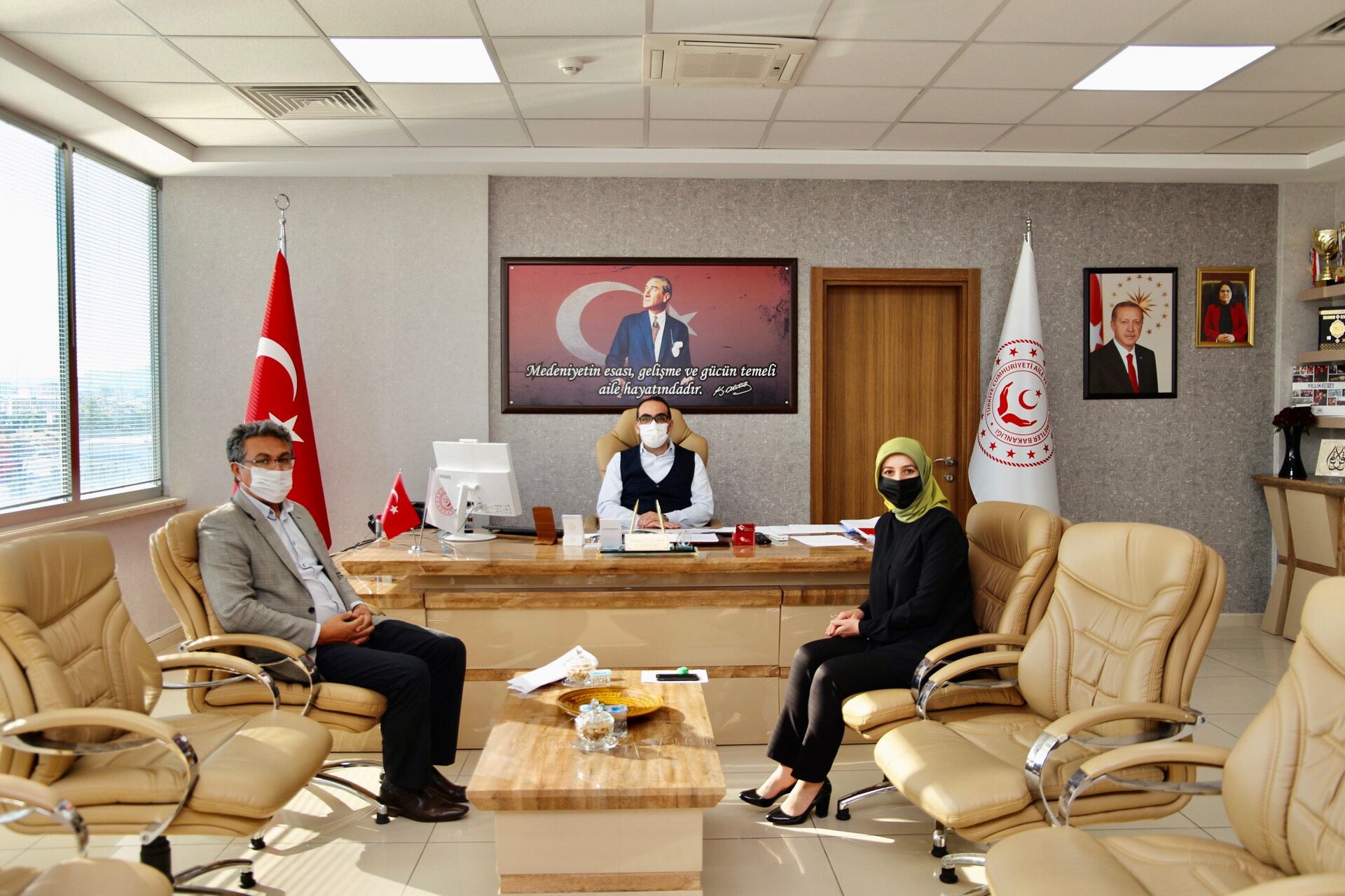 Çalışma ve İŞ Kurumu İl Müdürü Ayşe AK’tan, İl Müdürümüze Nezaket Ziyareti