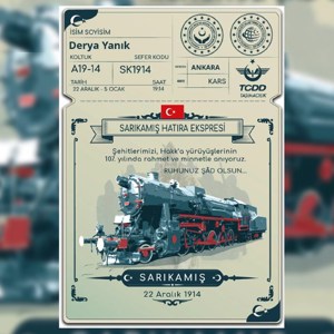 Sarıkamış Kahramanları Anısına Sanal Sarıkamış Hatıra Ekspresi - fotoğraf 1
