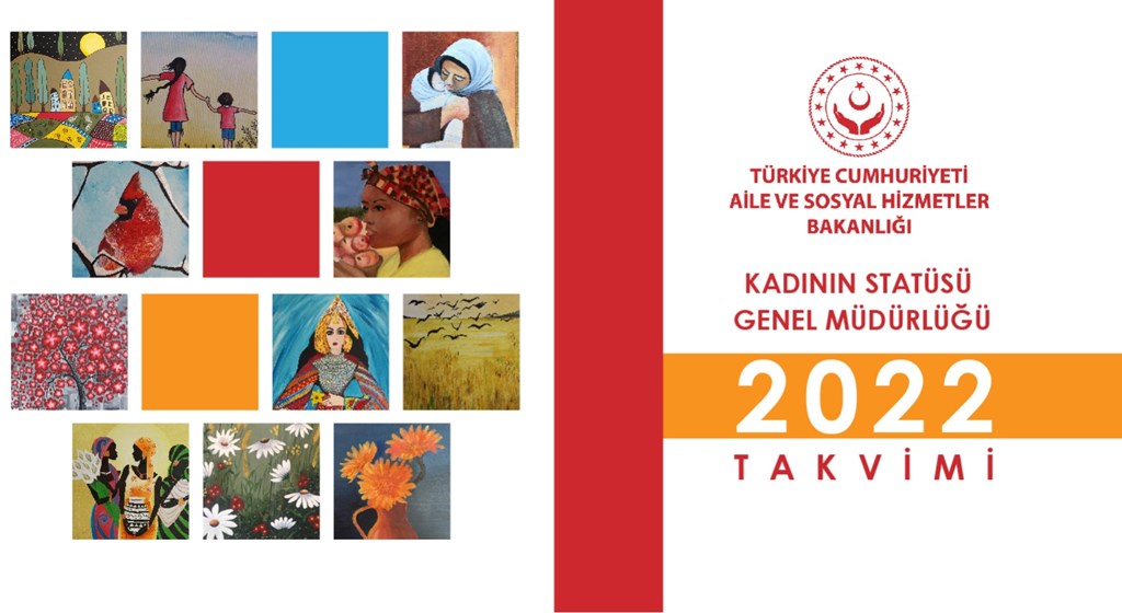 Kadın konukevindeki kadınların ellerinden çıkan eserler, 2022 yılı takvimini donattı