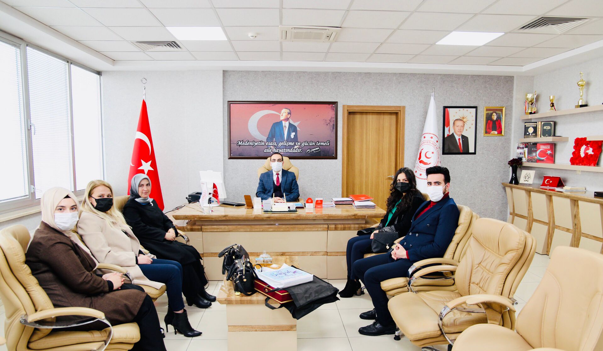 Kaymek Müdürü Sn. Mürşide Gonca Arslan’dan İl Müdürümüze Nezaket Ziyareti