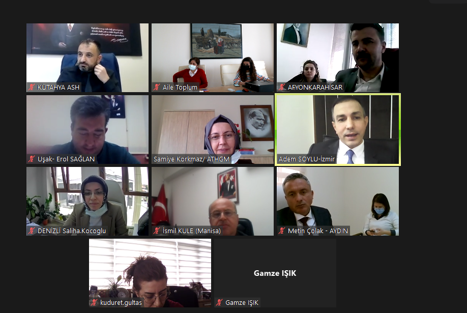 Çevrimiçi Çalışma Toplantıları Tamamlandı