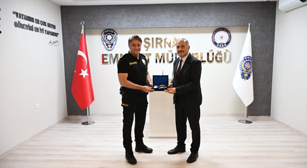 İL MÜDÜRÜMÜZ SALİH KAYA’DAN ŞIRNAK İL EMNİYET MÜDÜRÜ SAYIN YAVUZ DOĞAN’A HAYIRLI OLSUN ZİYARETİ