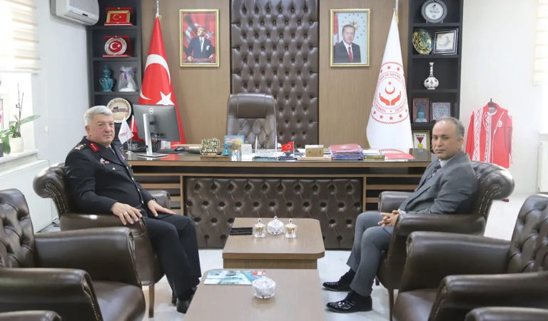 Konya İl Jandarma Komutanı Tümgeneral Cemil Lütfi Özkul’dan İl Müdürümüze Ziyaret
