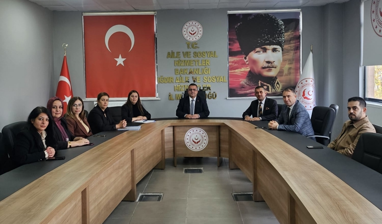 Iğdır Aile ve Sosyal Hizmetler İl Müdür V. Murat Gökhan KESKİN İlk  Koordinasyon Toplantısını Gerçekleştirdi.