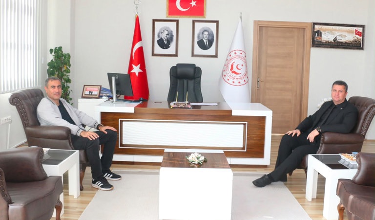Erzincan AFAD İl Müdürü Sayın Enver ÖZCAN İl Müdürümüz Sayın Serdar DEMİRCİ’yi Ziyaret Etti