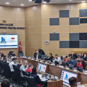 Sakarya İl Afet ve Acil Durum Yönetim Merkezi’nde planlanan tatbikat çalışması gerçekleştirildi. - fotoğraf 3
